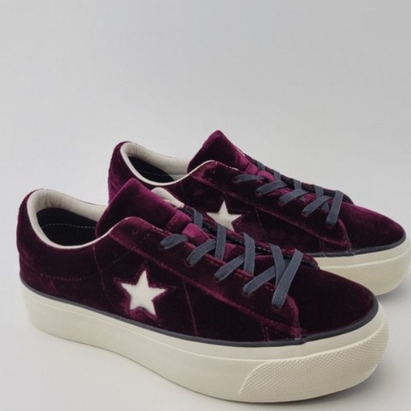 velvet platform converse